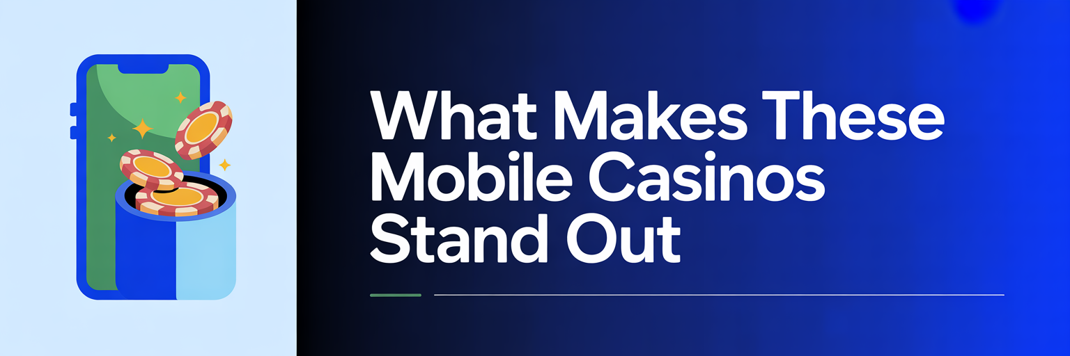 What Makes These Mobile Casinos Stand Out
